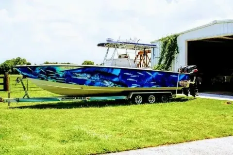 Boat wrap photograph
