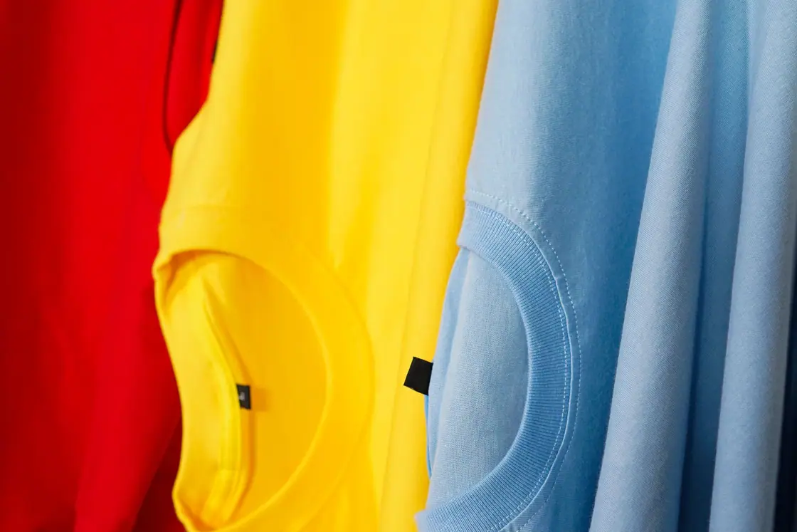 Shirts in bold colors photograph