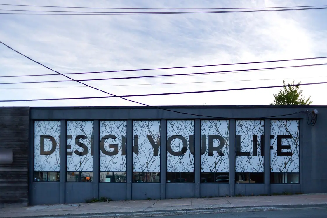 Storefront window graphics photograph